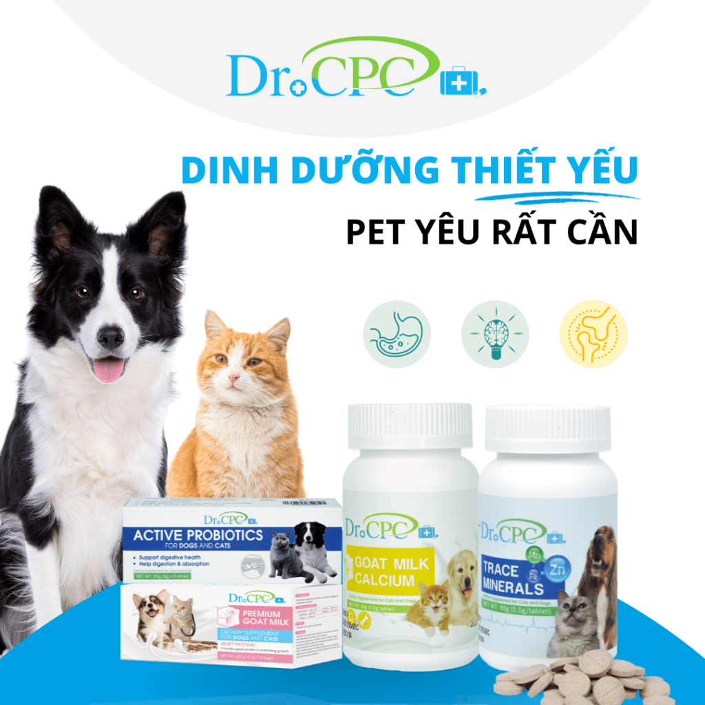 Thực phẩm chức năng Dr CPC dành cho thú cưng Việt Nam