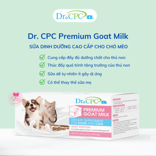 Sữa dinh dưỡng cao cấp cho chó mèo Dr. CPC Premium Goat Milk 200g