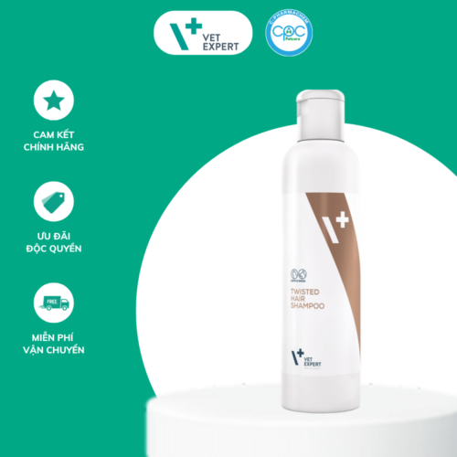 Sữa tắm dành cho chó mèo lông dài và xoăn VetExpert Twisted Shampoo 250ml